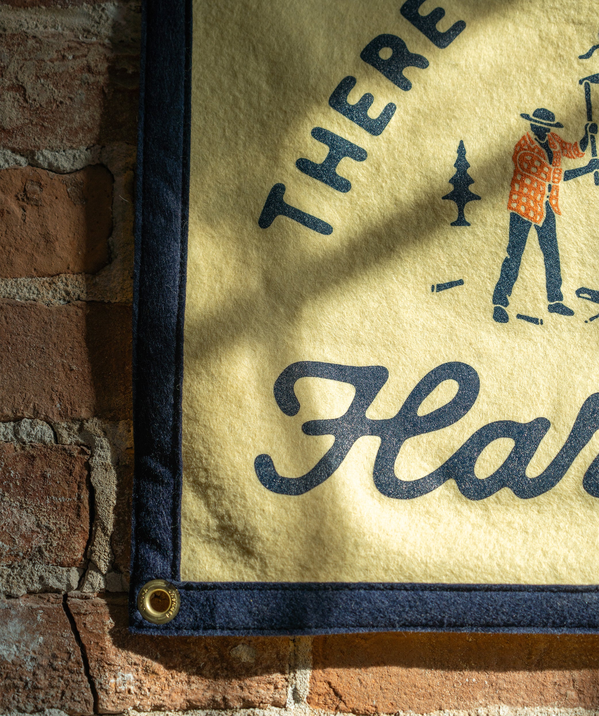 There is No Substitute for Hard Work Camp Flag - Image 3