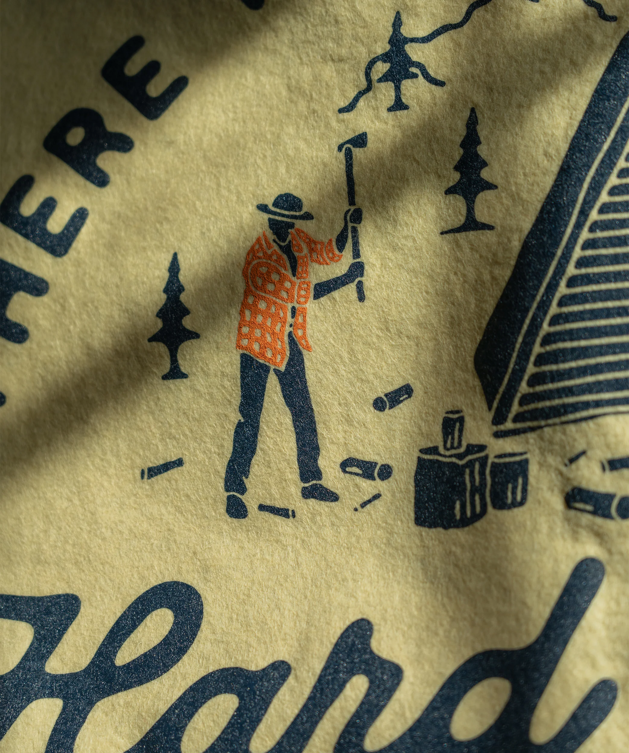 There is No Substitute for Hard Work Camp Flag - Image 6