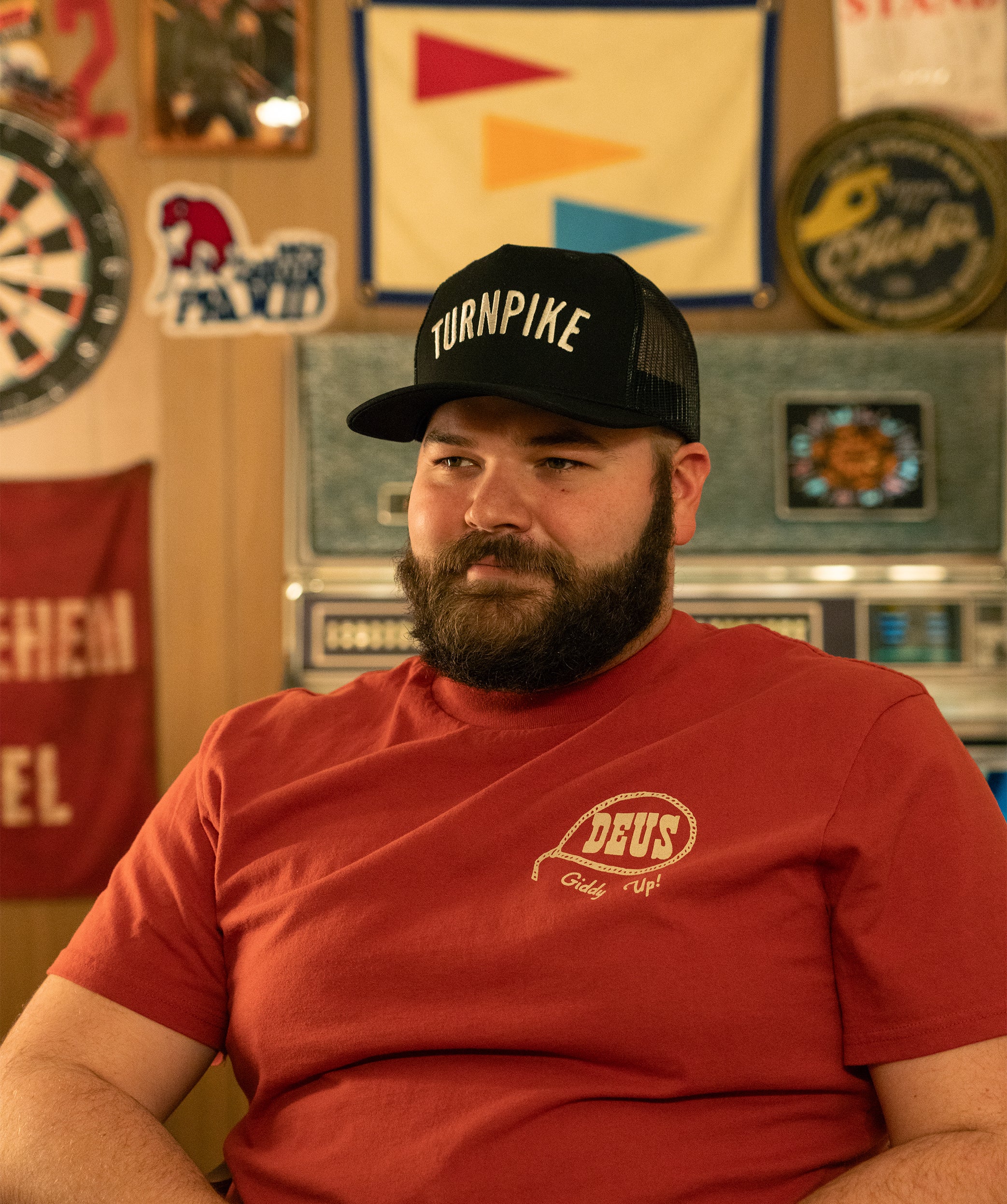 Turnpike Trucker Hat • Turnpike Troubadours x Oxford Pennant - Image 6